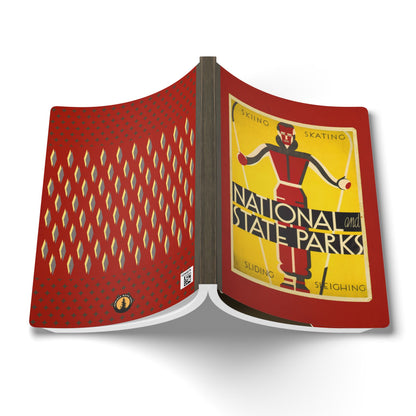 Retro Red Skiing Notebook | Vintage Winter Sports Softcover Travel Journal
