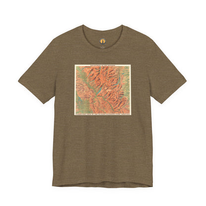 Glacier National Park Vintage Map Tee