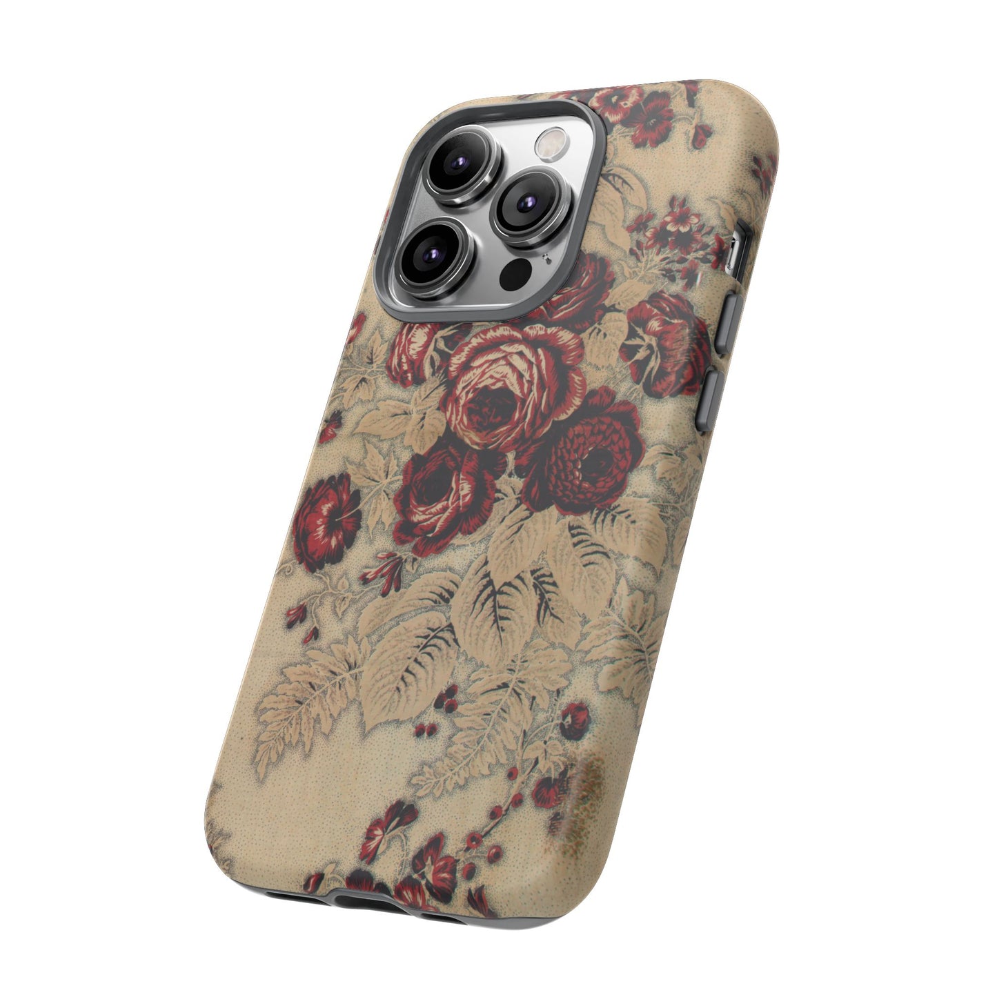 Red Roses Vintage iPhone Case