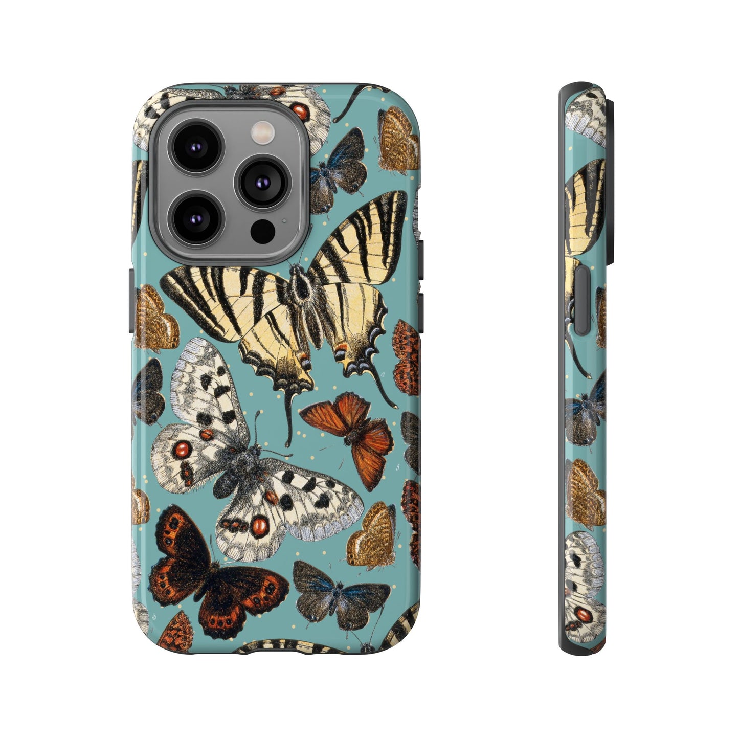 Butterflies Vintage Illustration iPhone Case