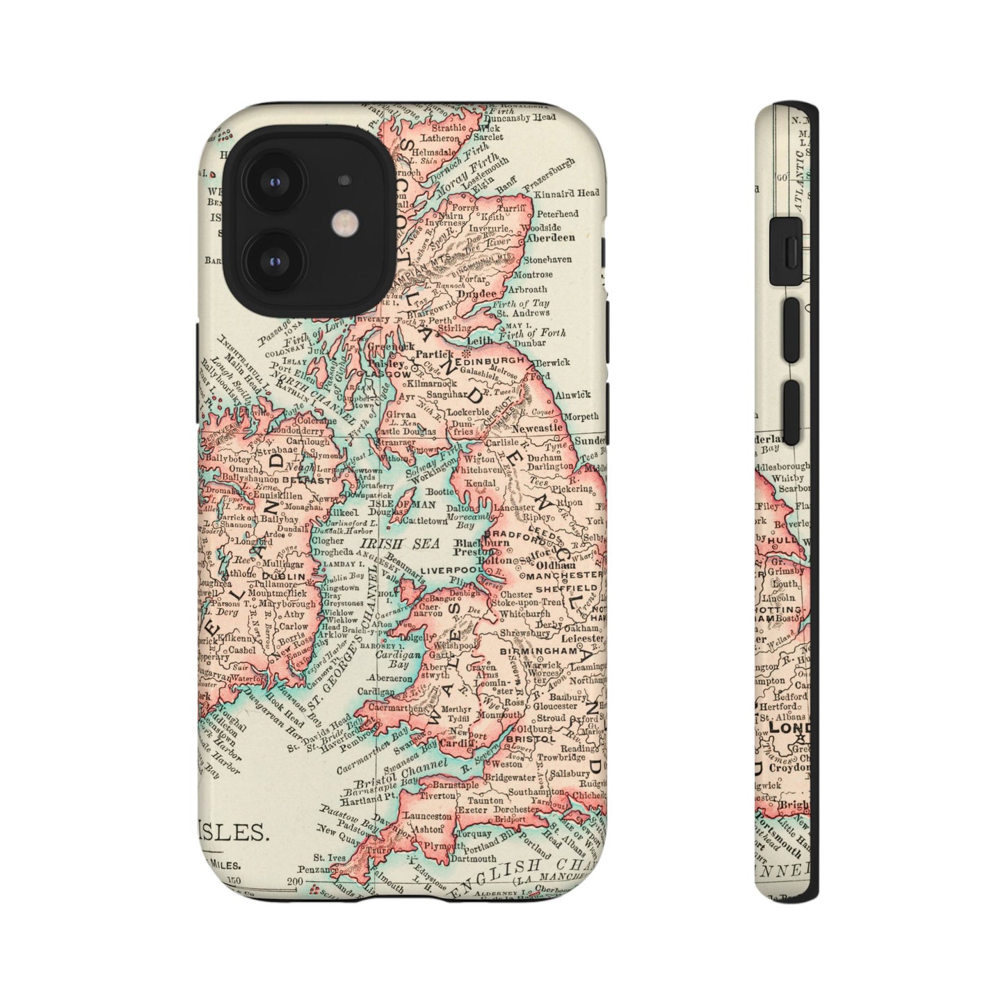 British Isles Vintage Map iPhone Case