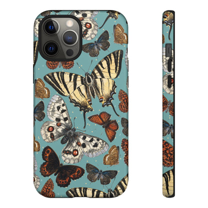 Butterflies Vintage Illustration iPhone Case