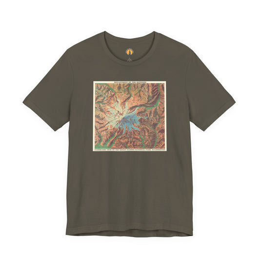Mount Rainier Vintage Map Tee