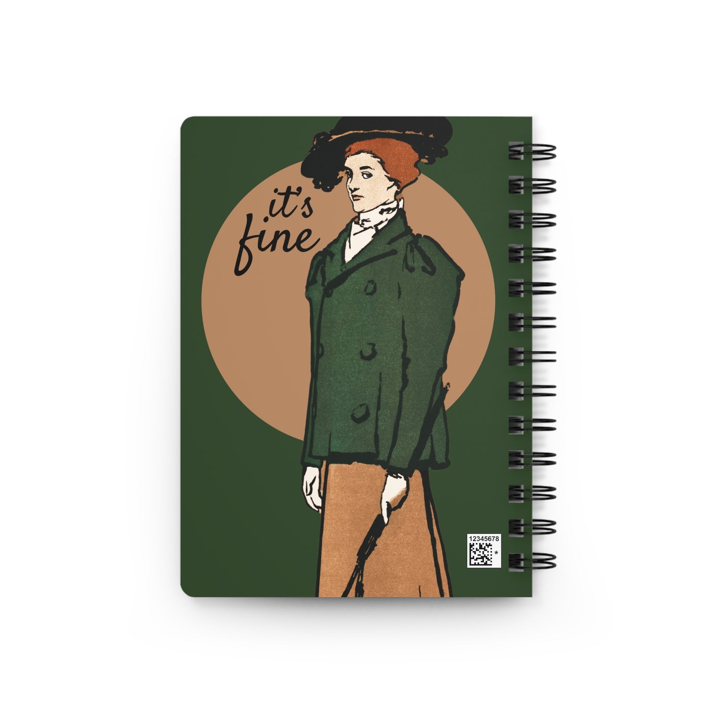 Everything Is Fine | Retro Art Spiral Notebook