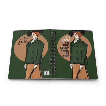Everything Is Fine | Retro Art Spiral Notebook