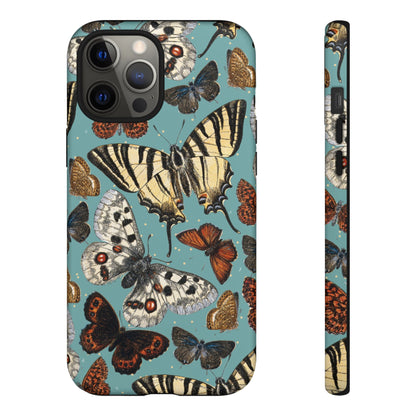 Butterflies Vintage Illustration iPhone Case