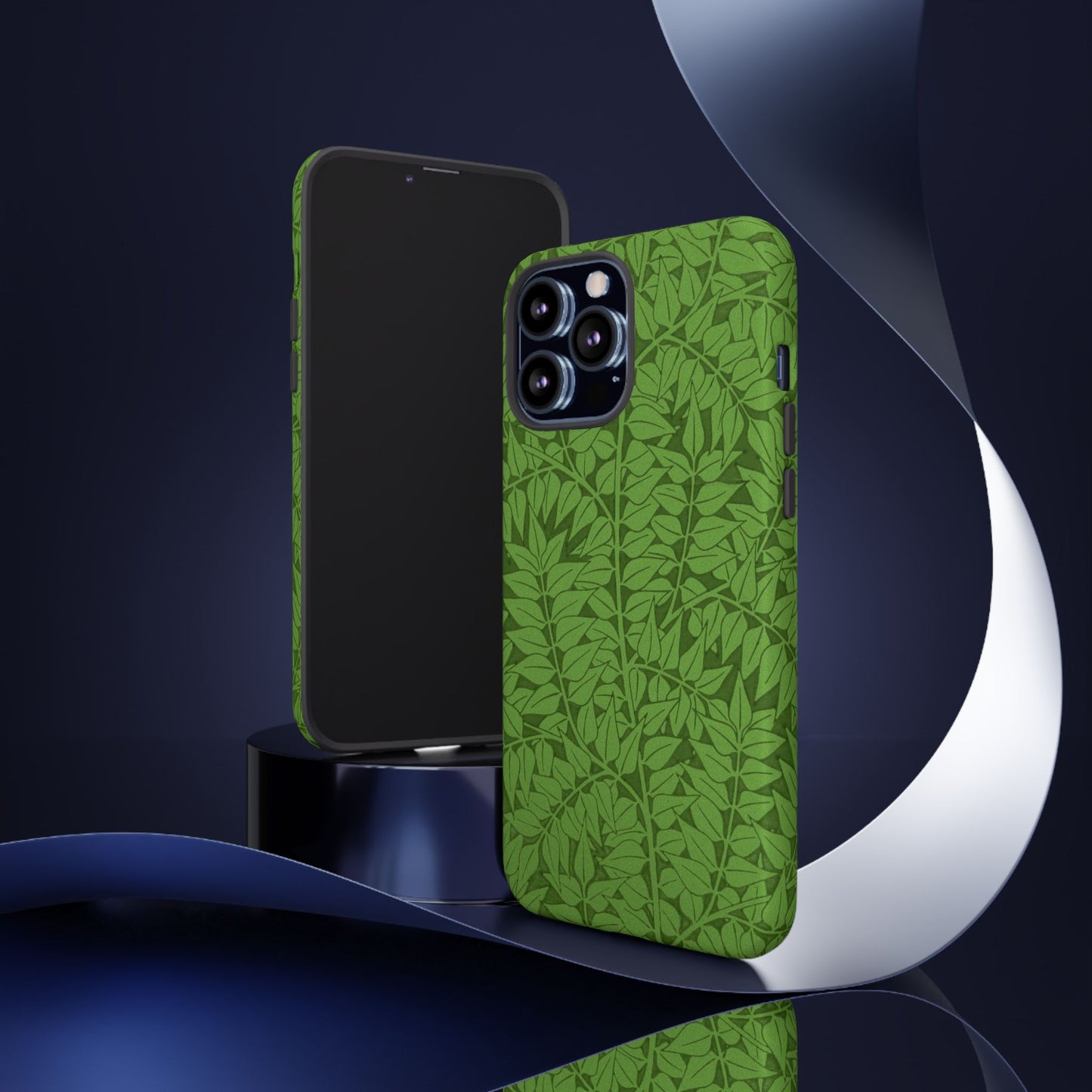 Antique Green Branch Pattern by William Morris iPhone Case