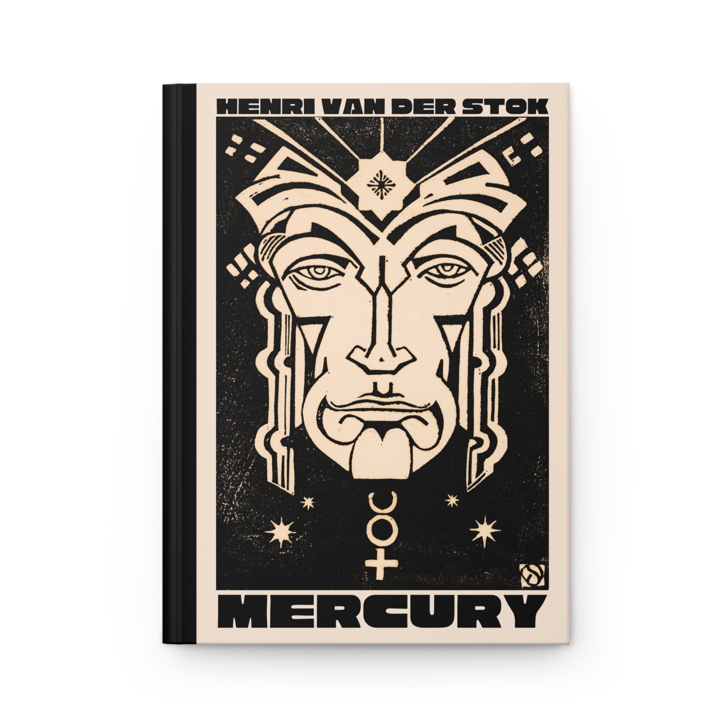 Mercury Hardcover Journal | Henri van der Stok's Planet Masks No. 001