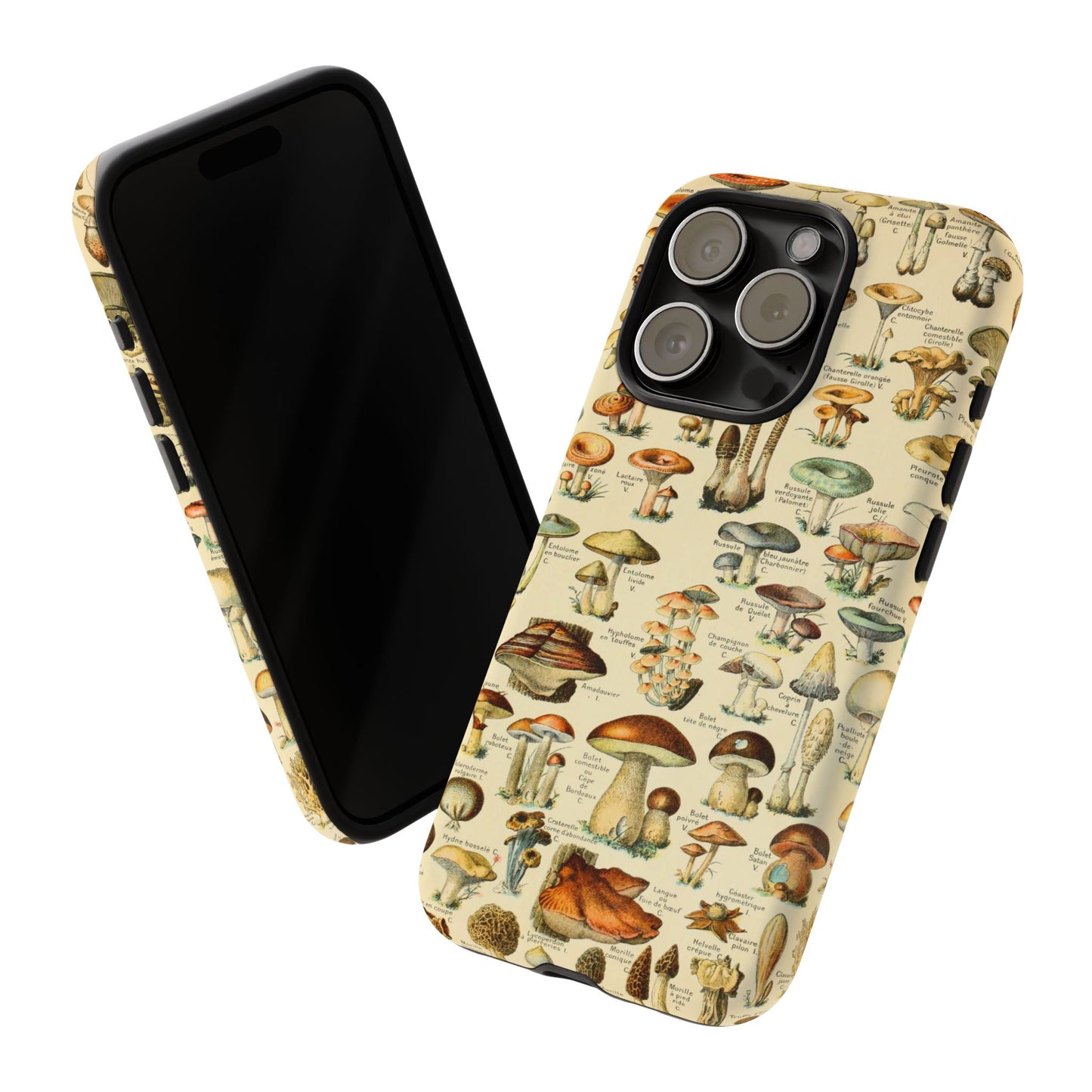 Mushrooms Vintage Field Guide iPhone Case