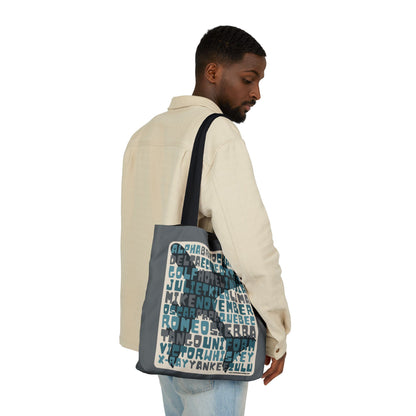 Blue Aviation Alphabet Tote Bag (3 sizes)