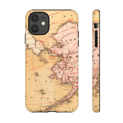 Alaska Territory Antique Map iPhone Case