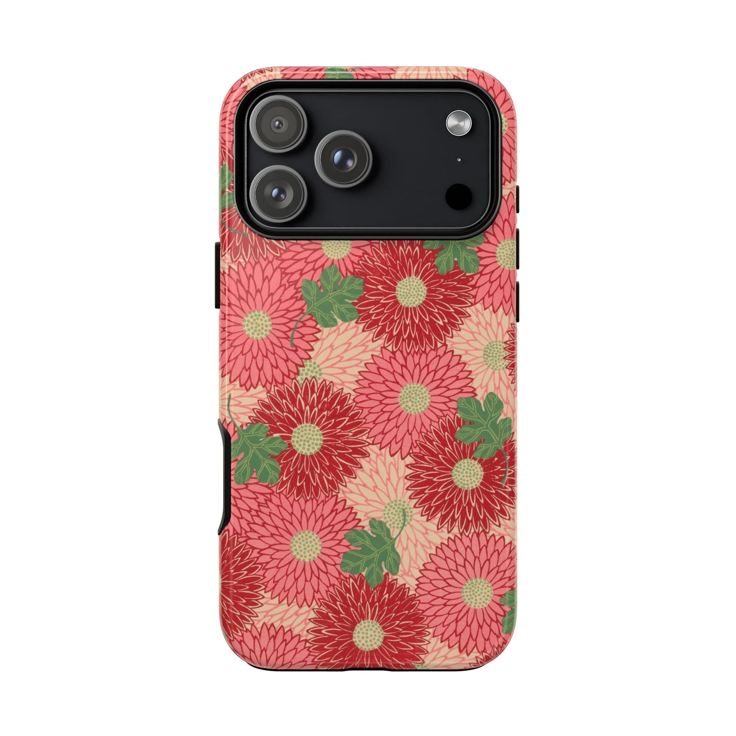 Pink Chrysanthemums Vintage iPhone Case