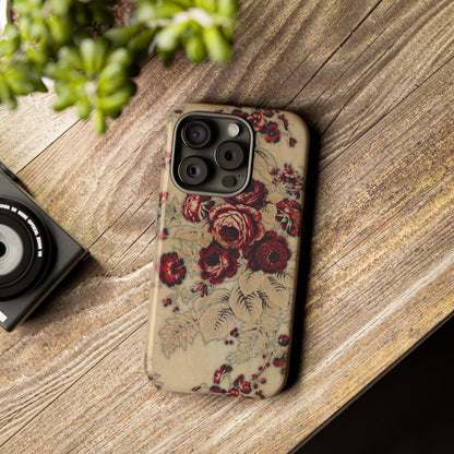 Red Roses Vintage iPhone Case
