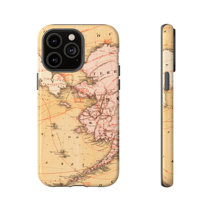 Alaska Territory Antique Map iPhone Case