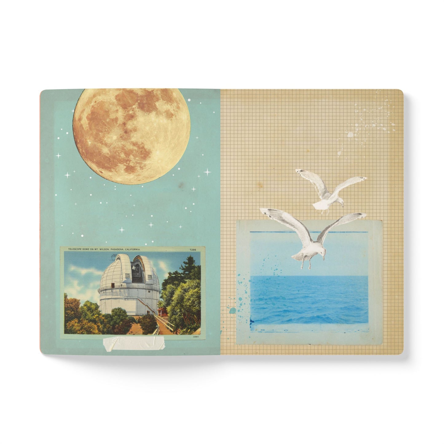 Los Angeles County Vintage Map | Softcover Travel Journal with Inside Illustrations