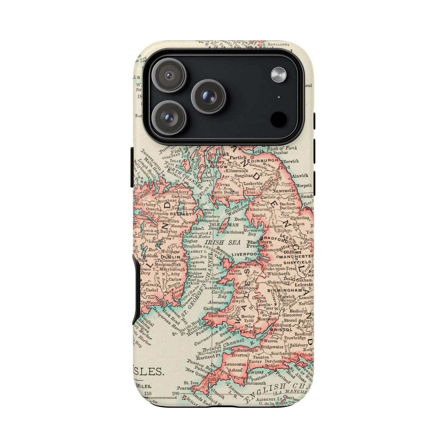 British Isles Vintage Map iPhone Case