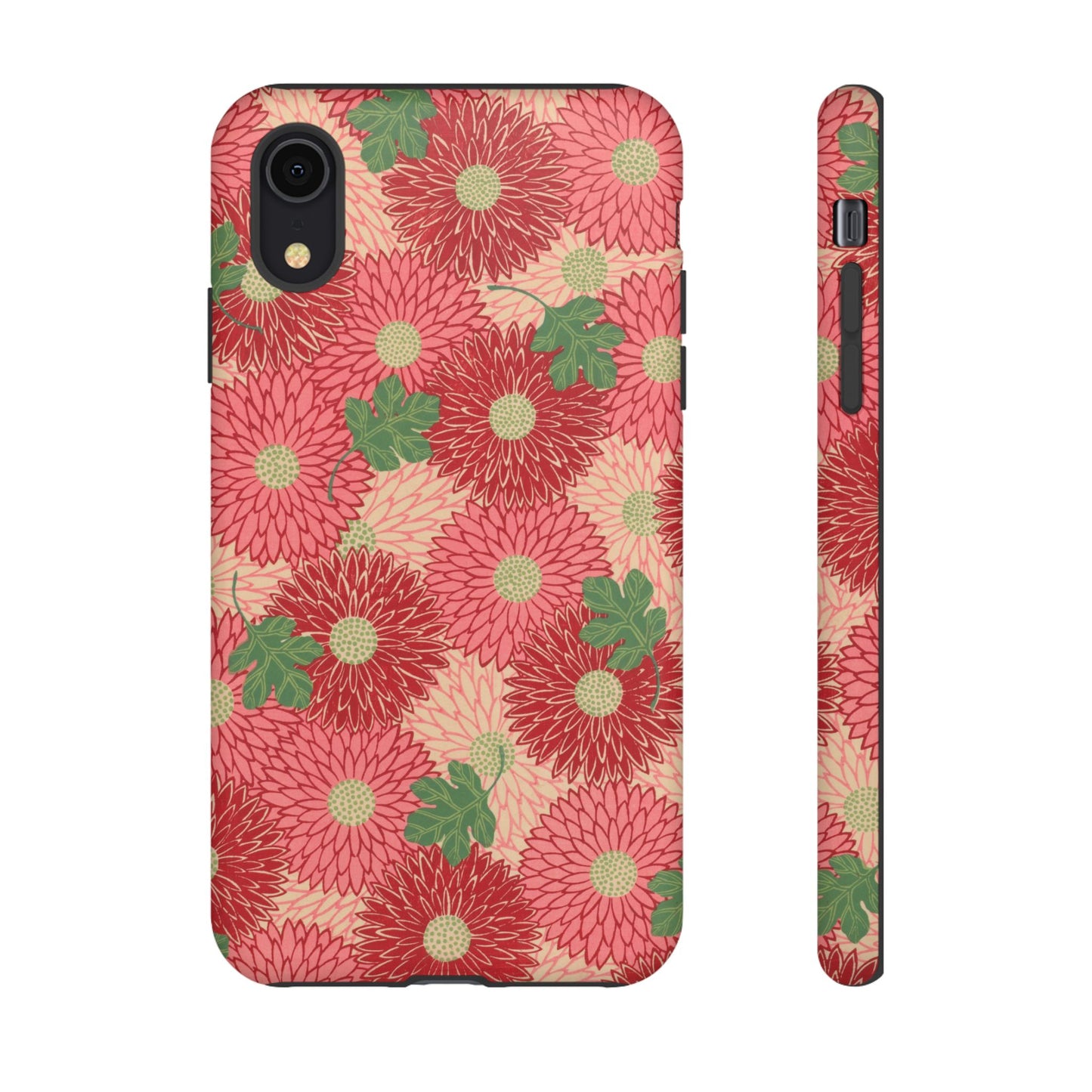 Pink Chrysanthemums Vintage iPhone Case