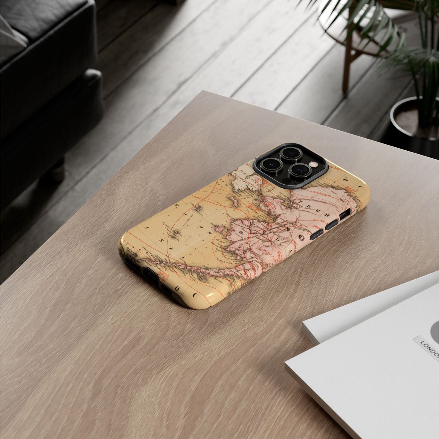 Alaska Territory Antique Map iPhone Case