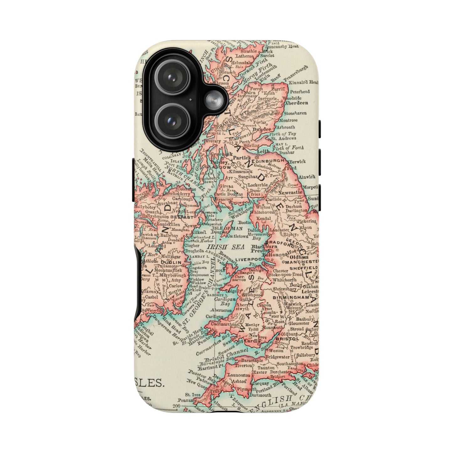 British Isles Vintage Map iPhone Case