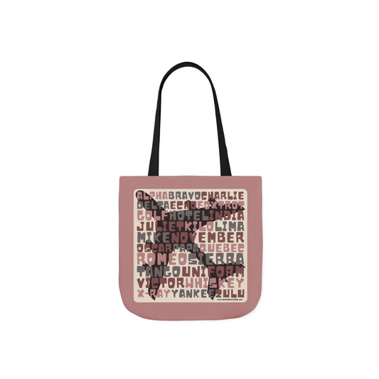 Pink Aviation Alphabet Tote Bag (3 sizes)