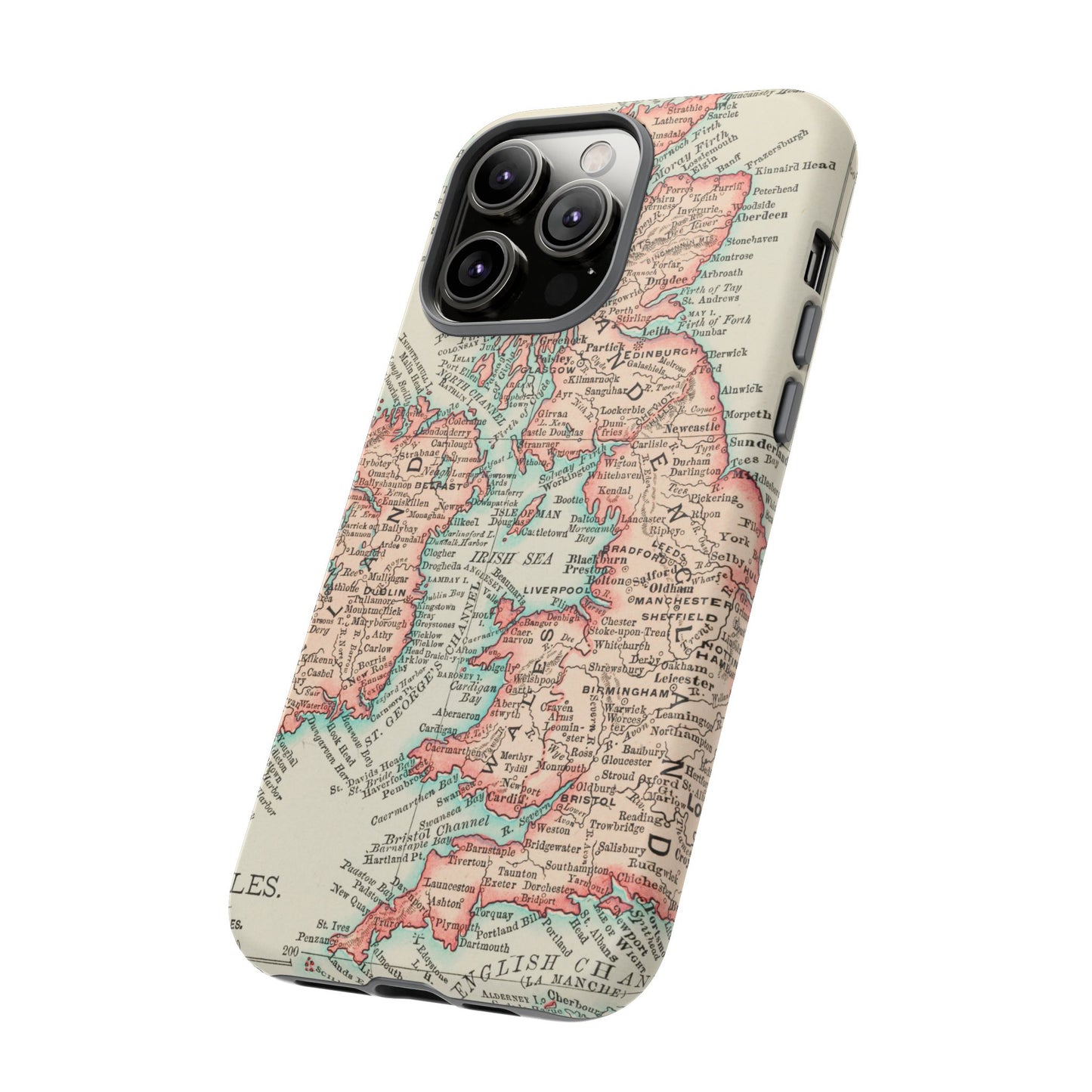 British Isles Vintage Map iPhone Case