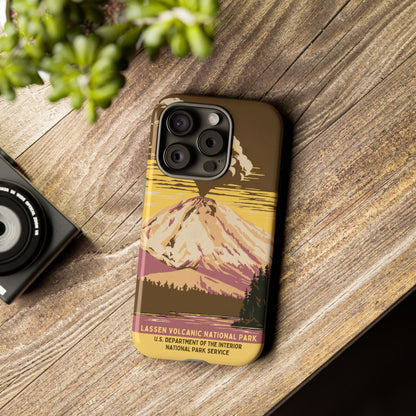 Lassen Volcanic National Park Retro iPhone Case