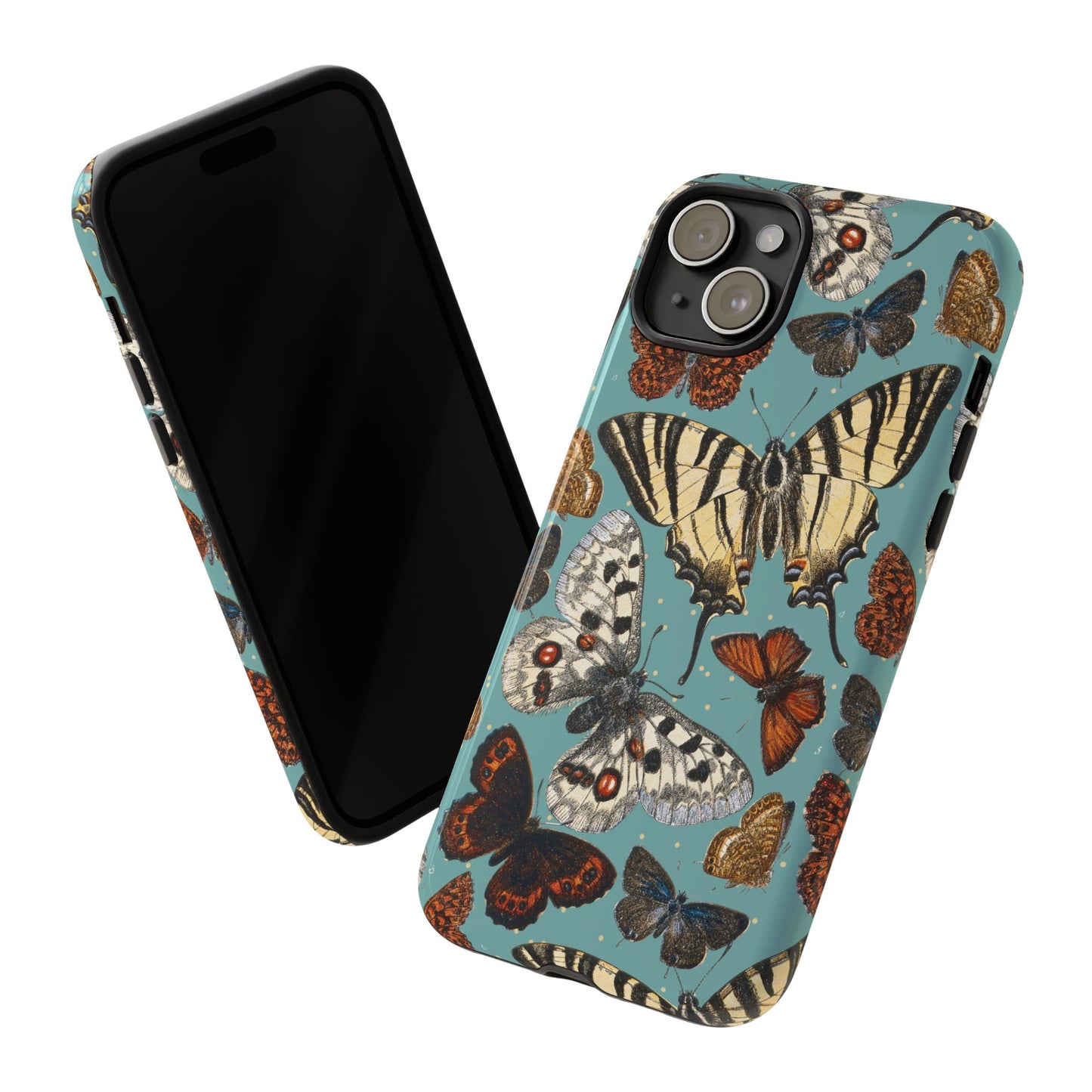 Butterflies Vintage Illustration iPhone Case