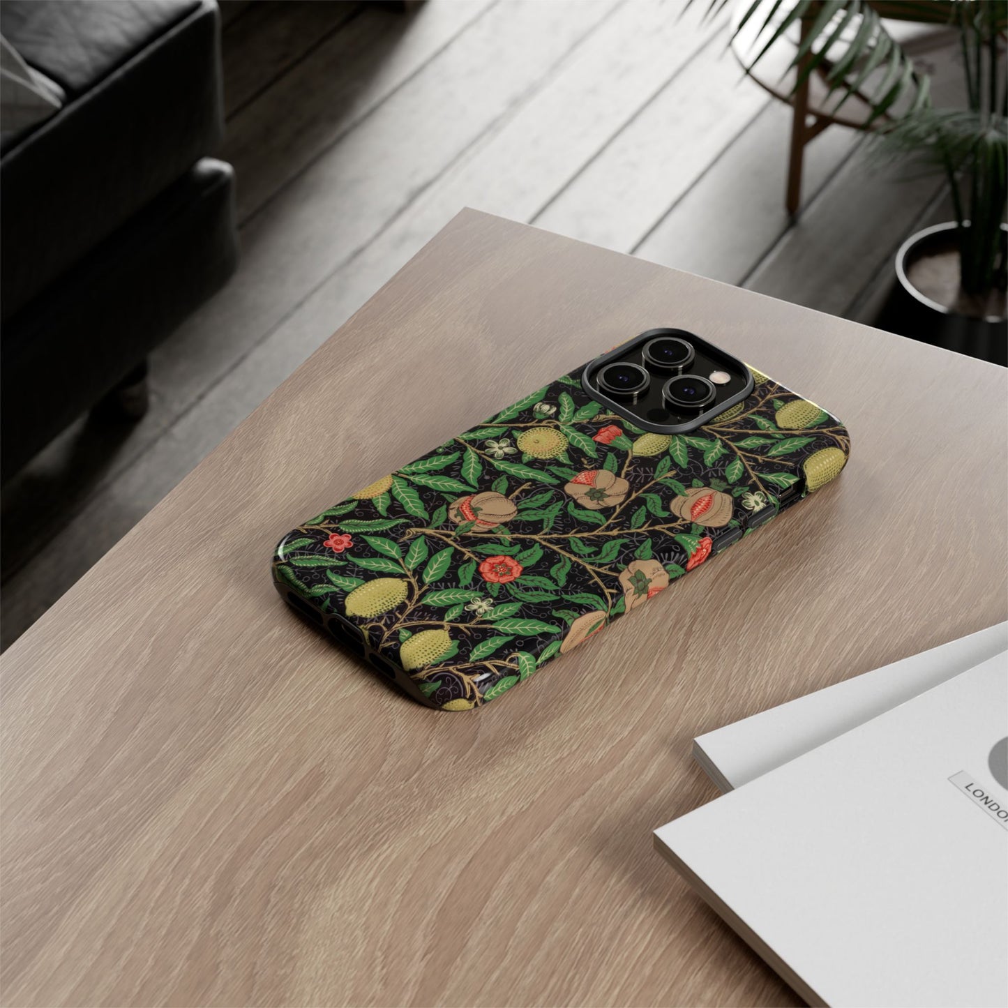 Pomegranate Pattern Antique Arts & Crafts iPhone Case