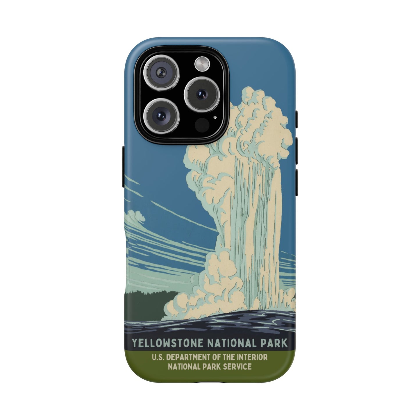 Yellowstone National Park Retro iPhone Case