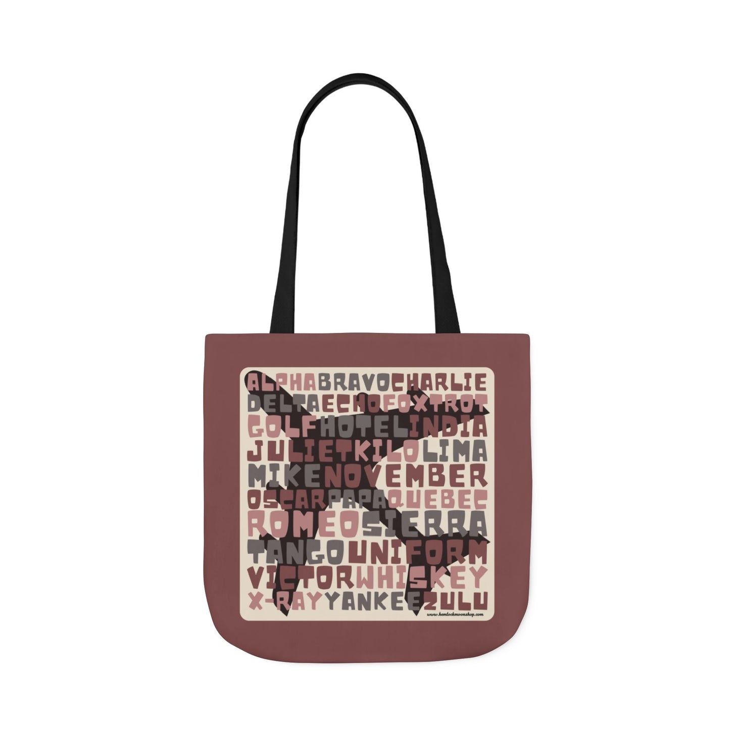 Pink Aviation Alphabet Tote Bag (3 sizes)