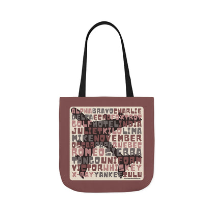 Pink Aviation Alphabet Tote Bag (3 sizes)