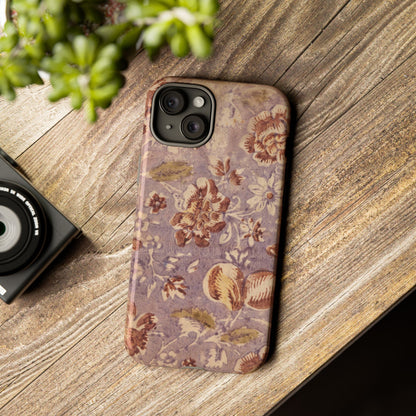 Vintage Lavender & Rose Fruit & Floral iPhone Case