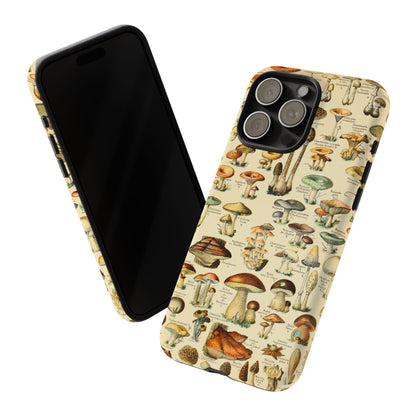 Mushrooms Vintage Field Guide iPhone Case