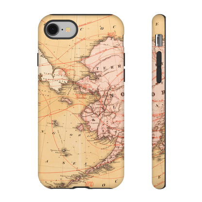Alaska Territory Antique Map iPhone Case