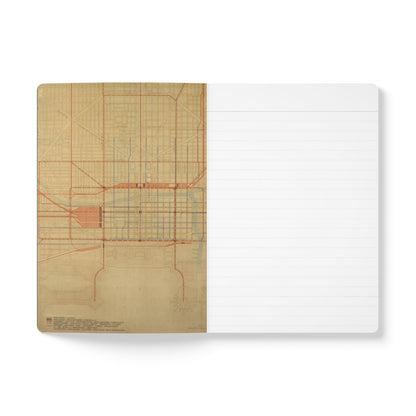 Chicago Vintage Wage Map | Softcover Notebook with Inside Maps