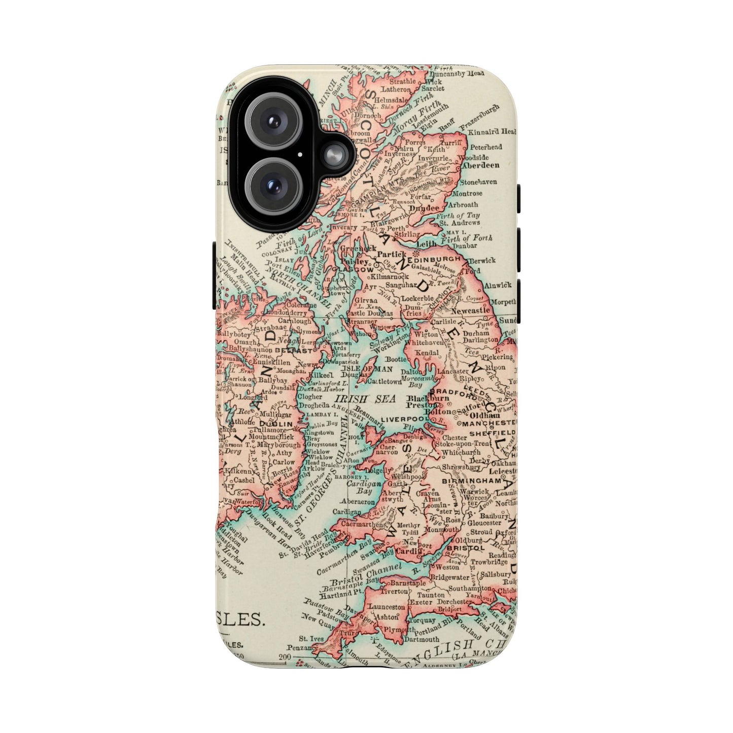 British Isles Vintage Map iPhone Case