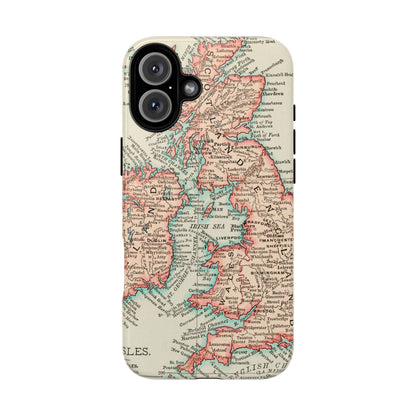 British Isles Vintage Map iPhone Case