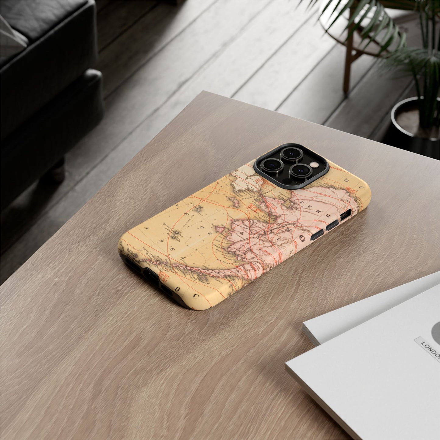 Alaska Territory Antique Map iPhone Case