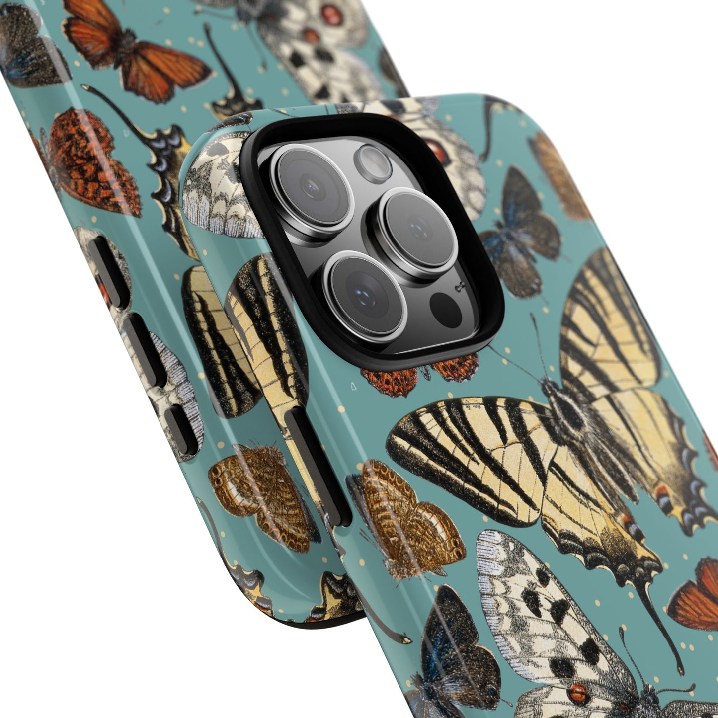 Butterflies Vintage Illustration iPhone Case