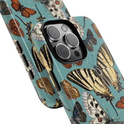 Butterflies Vintage Illustration iPhone Case