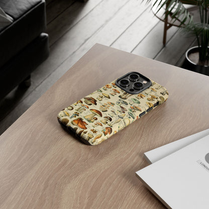 Mushrooms Vintage Field Guide iPhone Case