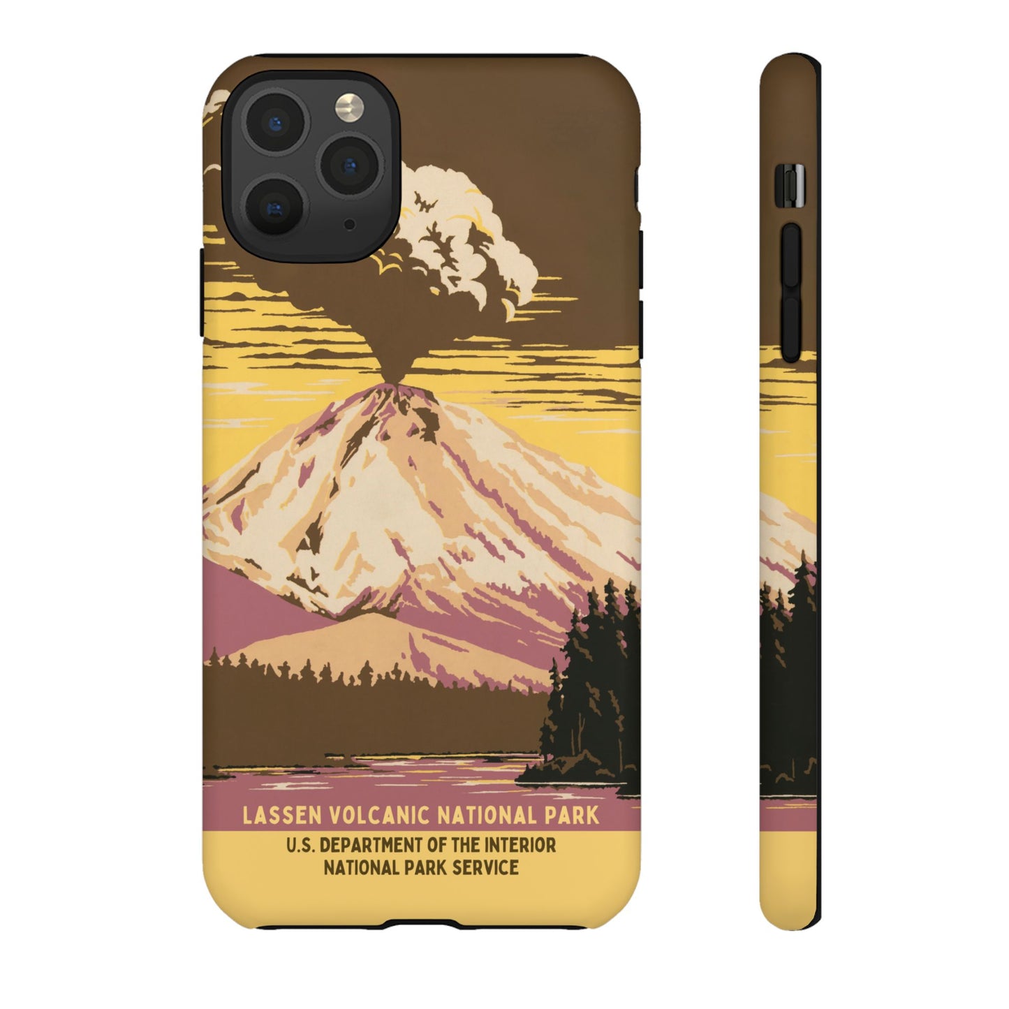 Lassen Volcanic National Park Retro iPhone Case