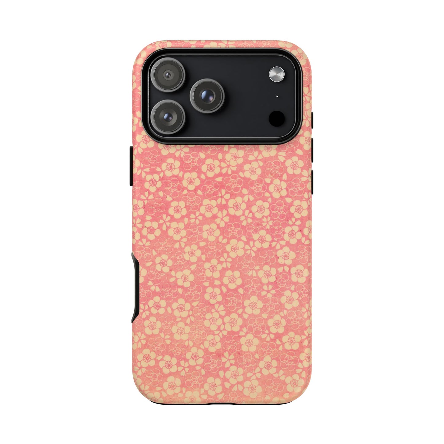 Pink Pattern Scattered Flowers iPhone Case