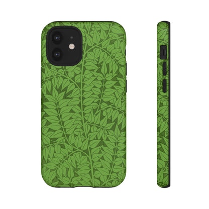 Antique Green Branch Pattern by William Morris iPhone Case
