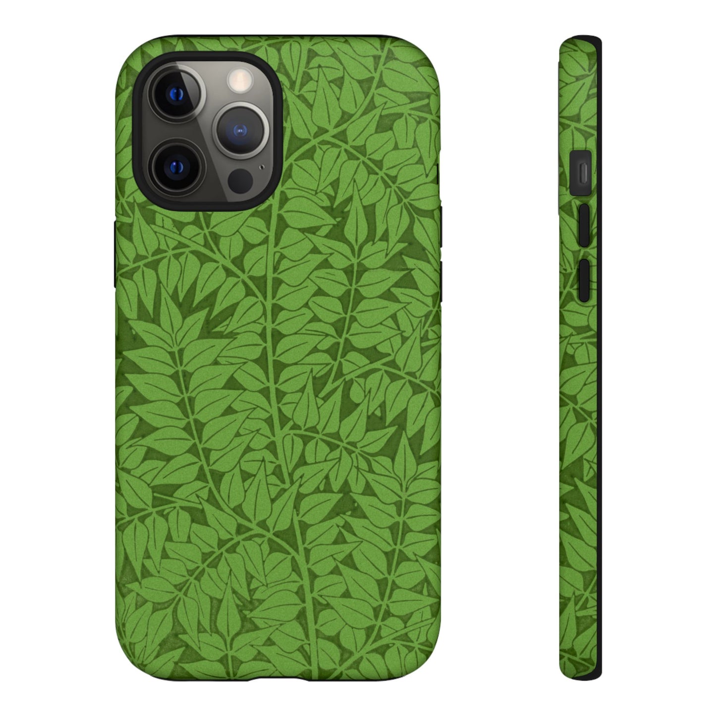 Antique Green Branch Pattern by William Morris iPhone Case