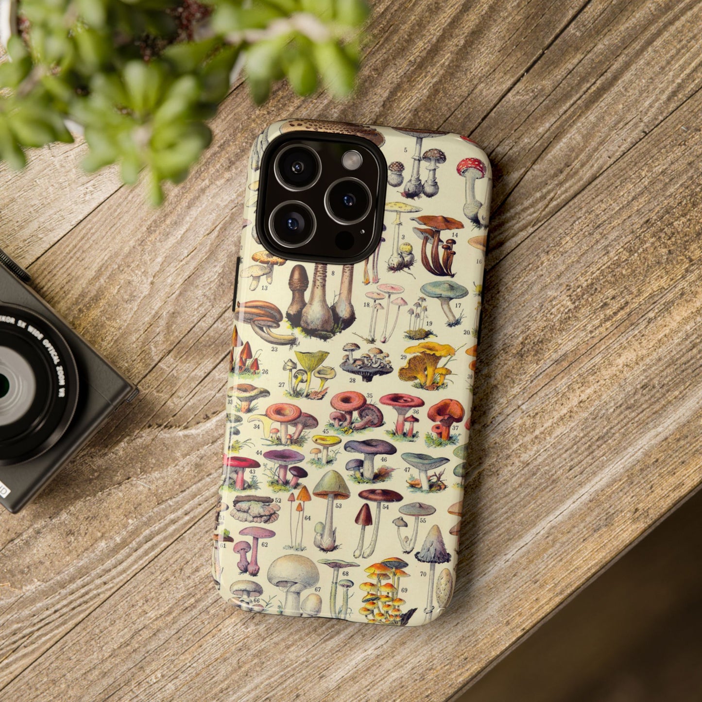 Antique Forager Fungi iPhone Case