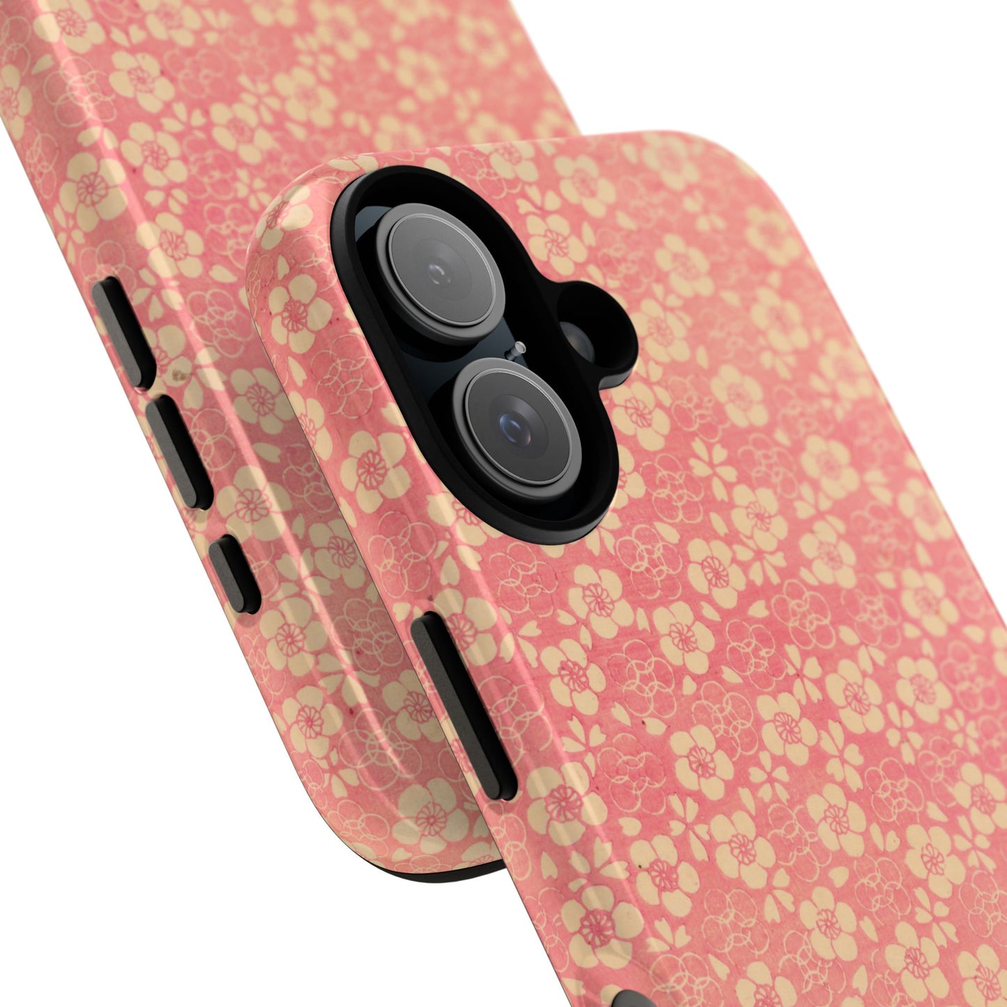 Pink Pattern Scattered Flowers iPhone Case