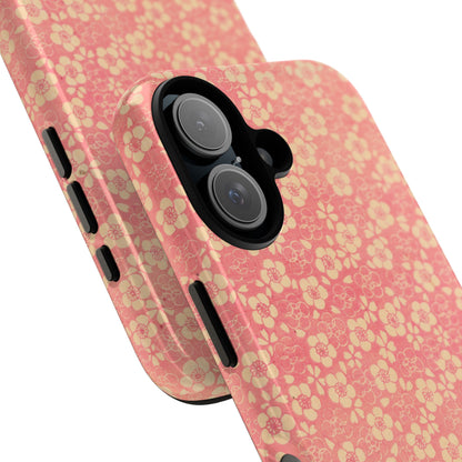 Pink Pattern Scattered Flowers iPhone Case