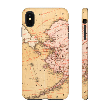Alaska Territory Antique Map iPhone Case