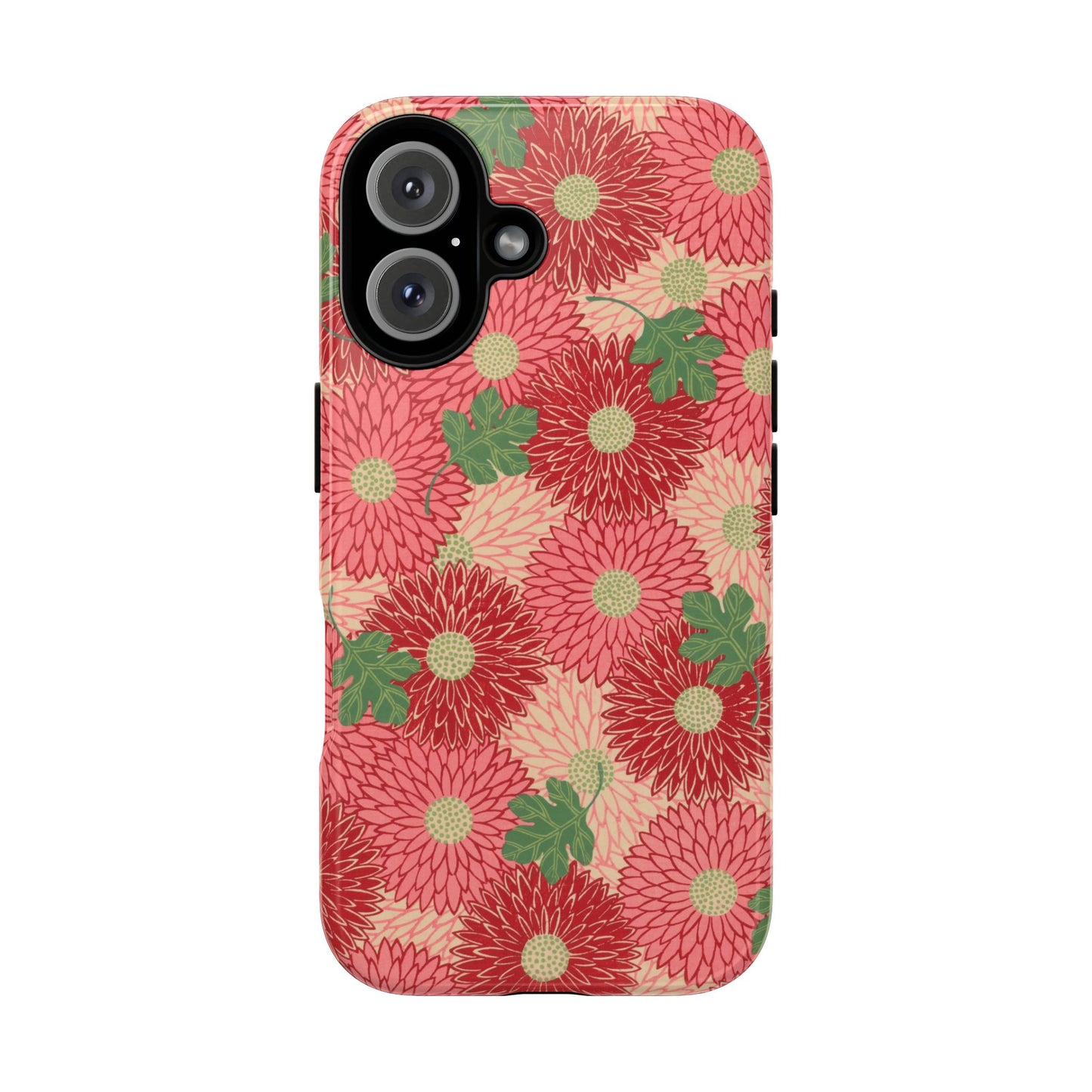 Pink Chrysanthemums Vintage iPhone Case